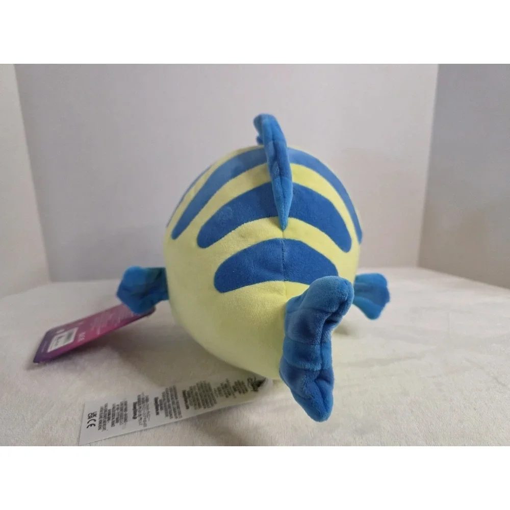 Disney‎ Princess Flounder Plush The Little Mermaid Yellow Blue Fish Toy 7